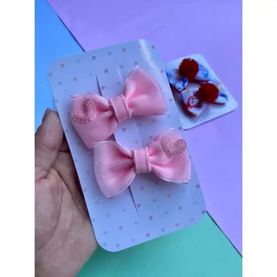 parzinho de laços organza tamanho P / par de laços para meninas