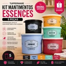 kit mantimento Essences Tupperware 5 pecas