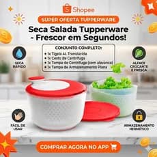 Centrífuga Tupperware Original Secadora de Salada Manual