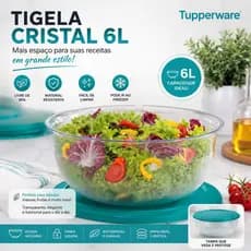Tupperware Tigela Cristal 6L Policarbonato