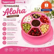 Tupperware Petisqueira Aloha Rosa Quartzo