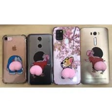 2 Adesivo bumbum  Descompressão Artefato Anti-impacto Silicone Celular Carro