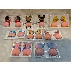 2 Adesivo bumbum  Descompressão Artefato Anti-impacto Silicone Celular Carro