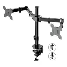 Suporte Articulado Para Dois Monitores 14 Á 32 Polegadas Cor Preto