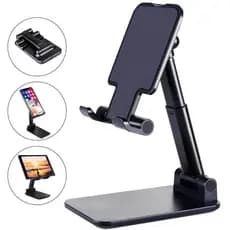 Suporte Para Celular E Tablet Dobrável Ajustável Apoio Mesa