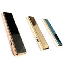 Isqueiro Ecológico Usb Elétrico Recarregável Flip Slide Luxo