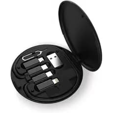 Conjunto de adaptador de cabo de carregamento múltiplo 6 em 1 USB C para USB celular Suporte de telefone celular pino