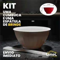 Cumbuca 500ml para sopa ganhe espátula para manteiga e requeijão pronta entrega envio imediato