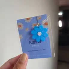 Chaveiro de Flor com cartão personalizado, tag, mimo, lembrança para eventos, aniversário