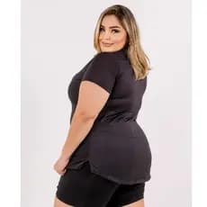 Camisa Feminina Dry Fit Blusa Plus Size Feminina Longa para Treino e Academia