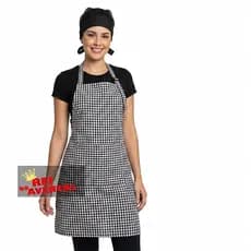 Avental estampado Xadrez/personalizado/oxford brinde Touca
