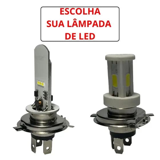 Lâmpada De Farol Moto De Led H4 8000k 12V Titan 125 150 160 Cg Fan Ybr acessório moto