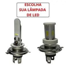 Lâmpada De Farol Moto De Led H4 8000k 12V Titan 125 150 160 Cg Fan Ybr acessório moto