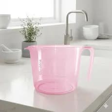 Jarra Medidora Graduada 1 Litro Rosa Plástico Resistente Cozinha