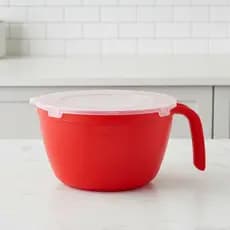 Jarra Medidora Graduada 1 Litro Vermelha Plástico Resistente Cozinha