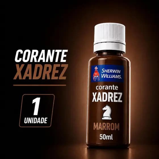 Bisnaga Xadrez Marrom Corante para Tinta Marrom Xadrez Marrom para Látex e Tinta Acrílica Tingimento