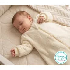 Saco de Dormir Bebe com Manga Inverno Casulo Pijama Cobertor Quentinho em Fleece Macio Seguro com Ziper