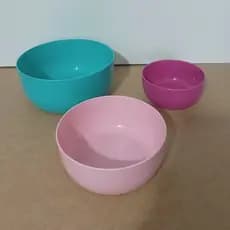 kit 3 potes sem tampa para receitas material excelente promoção
