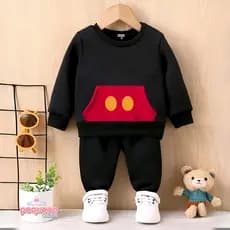 Moletom Infantil Menino 10 Anos Conjunto Inverno Menina Grosso Flanelado Mickey Unissex