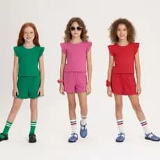 Conjunto Menina Alakazoo Infantil Verão Dia a Dia Delicado Leve Promoção Descolado Macio