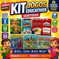 Kit Jogos Educativos Sortidos Brinquedo Infantil Barato Menino Menina Promoção