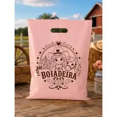 Sacola para Lembrancinha Boiadeira para aniversarios, country, vaqueira- Sacola Fazendinha, animais, - tamanho 20x30
