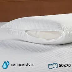 Kit 4 Capas Travesseiro Matelado Impermeável Branco