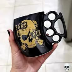 Caneca soco inglês Hard Rock 350ml de porcelana