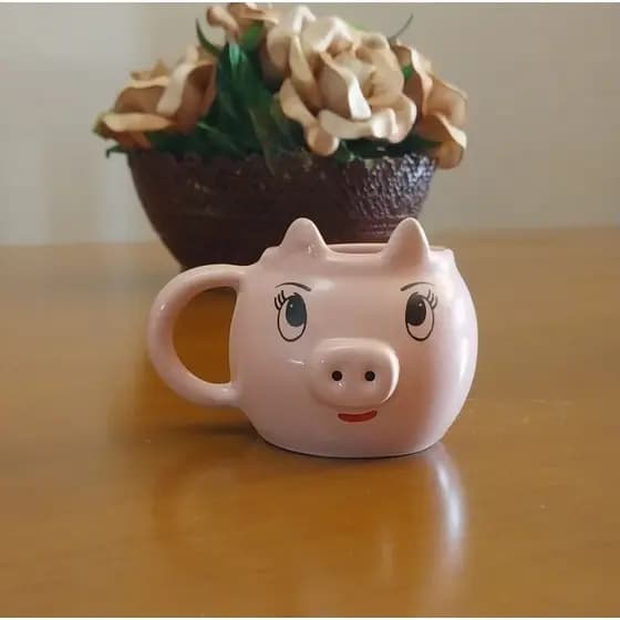 Xícara porquinho peppa pig 100ml de porcelana