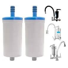 Kit 2 Refil Vela Filtro Copo 1168 Torneira Abs Cozinha Gourmet Pia Parede