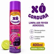 Xô Gordura Limpa Air Fryer Aerossol 400ml Remove Gordura Incrustada Fornos Grelhas Citrus