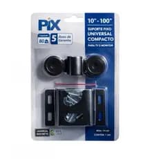 Suporte TV Fixo Universal PIX 10” a 100” Até 80kg LED LCD Monitor Parede Resistente Fácil Instalação