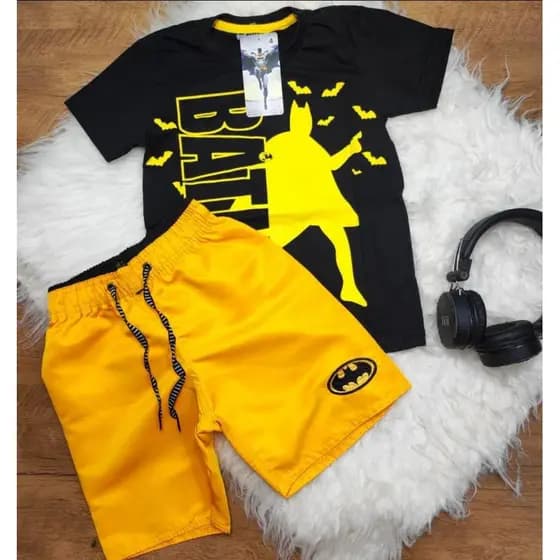 conjunto infantil de menino do batma