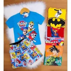 conjunto infantil menino patrulha canina roupa de menino