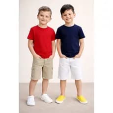 conjunto infantil de menino bermuda e camisa roupa infantil de menino