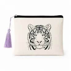 Estojo Necessaire Bolsa Organizadora Maquiagem Tigre