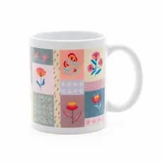 Caneca Floral Delicada Presente Criativo Estampa Exclusiva