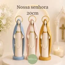 decoração religiosa nossa senhora | estatua, imagem sacra, presente batizado, imagem santa, católica