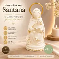 Santa Católica Personalizada Com Nome 13cm | Lembrança Religiosa Nossa Senhora Presente maternidade, batizado, decoração