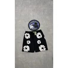 short denim alto relevo