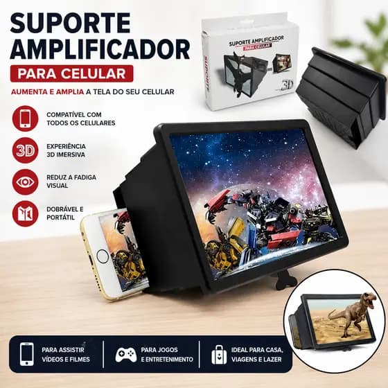 Amplificador De Imagem Telefone Celular Tela Ultra Clara Luz Anti-Azul