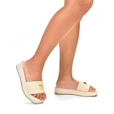 Sandalia Plataforma Tamanco Flatform Confortável tendencia