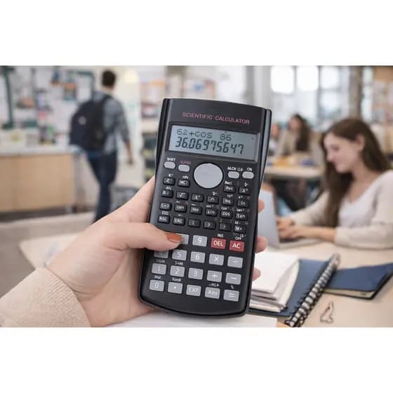 Calculadora Científica 240 Funções Escolar E Universitária Engenharia  Capa Preta Premium