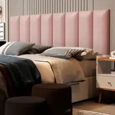Cabeceira Cama De Casal Queen Kit Com 8 Módulos 160x45 De Colar Na Parede