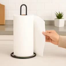 Suporte de Mesa para Papel Toalha - Cozinha Porta Guardanapos e Utensílios