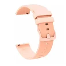 Pulseira de Silicone Universal com Fivela T para Smartwatch, Compatível com Modelos 22 mm.