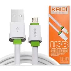 Cabo reforçado Kaidi V8/USB-V8/1m