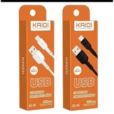 Cabo de carregamento Kaidi Tipo C /USB-Tipo C/1m/KD-28C