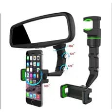 Suporte celular veicular retrovisor 360 grau
