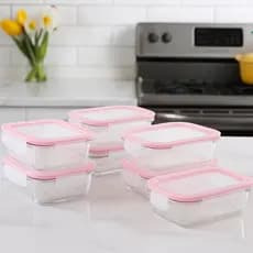 Pote Vidro Hermético 370ml Alimentos Refeição Retangular Possui 4 travas Microondas Cozinha